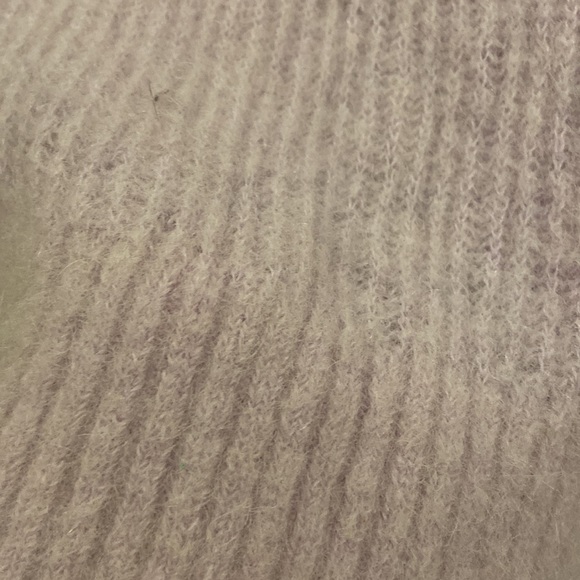 This is a cozy purple littleed sweater fuzzy interior and a size large - Picture 2 of 3